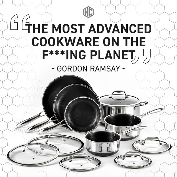 The Bestselling 12pc Hybrid Pots & Pans Set